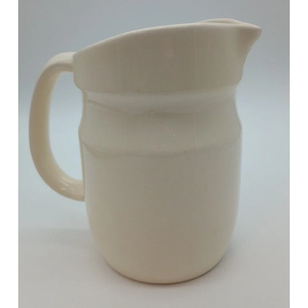 Vintage Treasure Craft Pitcher Floral Butterfly Morning Glory Flowers